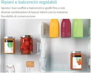 Candy Frigorifero Combinato No Frost Capacit 342 Litri Classe F colore Silver - C3CETFS186
