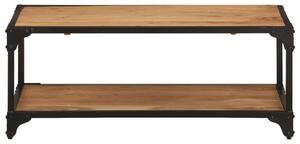 Tavolino da Salotto 90x45x35 cm in Legno Massello di Acacia