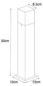 Lampioncino 50cm picchetto di terra in ossido e kit di collegamento interrato - DENMARK