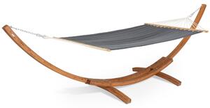 Supporto Amaca Outsunny Regolabile - Struttura Portante 120kg | Nero 313-388cm