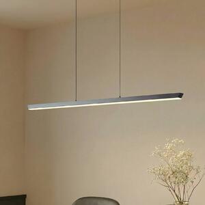 Lucande Lampada LED a sospensione Solvar, 117 cm, nera, CCT, dimmerabile Solvar Lucande,, Nero, Soggiorno / Sala da pranzo, Metallo, Moderno