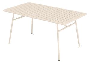 Tavolo da giardino L.160 cm in Metallo Beige - MIRMANDE di MYLIA