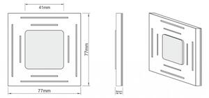 LDST SP-01-SC-BC8 - Illuminazione scale SPACE 8xLED/1,2W/230V