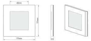 LDST AN-01-SZ-BZ9 - Illuminazione LED per scale ANGEL 9xLED/1,2W/230V oro 6500K