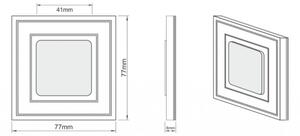 LDST KE-01-CB-BZ8 - Illuminazione LED per scale KELLY 8xLED/1,2W/230V nero lucido