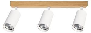 Brilagi - Faretto SELE 3xGU10/30W/230V bianco/effetto rovere