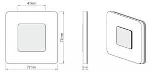 LDST SW-01-SC-BZ8 - Illuminazione LED per scale SWIFT 8xLED/1,2W/230V nero opaco