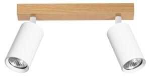 Brilagi - Faretto SELE 2xGU10/30W/230V bianco/effetto rovere