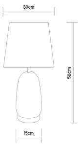 Globo 24142S - Lampada da tavolo CLASSY 1xE27/40W/230V nero/marrone