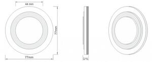 LDST LI-01-SZ-BC8 - Illuminazione LED per scale LILI 8xLED/1,2W/230V oro 3500K