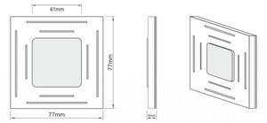 LDST SP-01-B-BZ8 - Illuminazione LED per scale SPACE 8xLED/1,2W/230V bianco 6500K