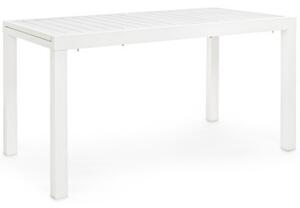 HILL - Tavolo allungabile in alluminio L140/210xP77xH75 cm Bianco