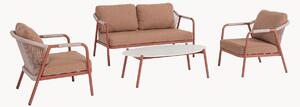 Set salotto da giardino con cuscini Miravet, set da 4