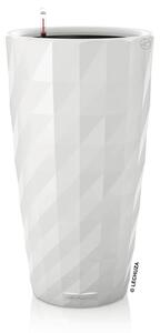 LECHUZA Fioriera DIAMANTE Premium ALL-IN-ONE Diam 32 cm Bianco Opaco