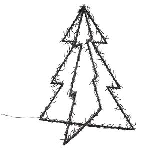 Albero di Natale nero con LED IP44 - Brilli