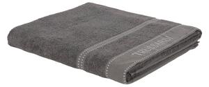 Telo Bagno In Acrilico Dralon Ribbon 100x150 Trussardi Tinta Unita Antracite Caleffi