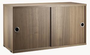 Armadietto con ante scorrevoli String System, larg. 78 x prof. 30 cm