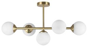 Lampadario a sfere moderno ottone FINO W5
