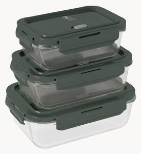 Set di 3 contenitori per alimenti Matte Green