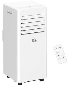 Condizionatore Portatile 3 in 1 con Deumidificatore 29,2x32x71 cm Timer 24 Ore e Telecomando in Plastica ABS Bianco