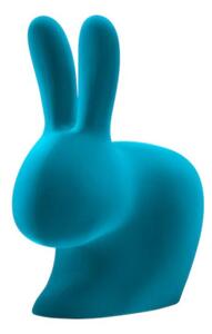 RABBIT CHAIR VELVET FINISH LIGHT BLUE 90010LB QEEBOO BLUE