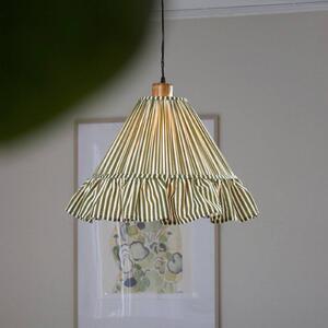 PR Home Lampada a sospensione Estrid, dimmerabile, Verde, Soggiorno / Sala da pranzo, Tessuto / Stoffa / Seta, Campagna / Rustiche, Lampada a sospensione