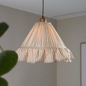 PR Home Lampada a sospensione Estrid, dimmerabile, Crema / Ambra, Soggiorno / Sala da pranzo, Tessuto / Stoffa / Seta, Campagna / Rustiche, Lampada a sospensione