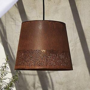 PR Home Lampada a sospensione Corta, color ruggine, spina, Ø 38 cm, E27 Corta, Marrone / Ruggine, Soggiorno / Sala da pranzo, Metallo, Industriale