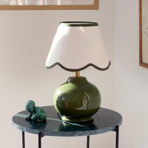 PR Home Lampada da tavolo Nell, Verde, Soggiorno / Sala da pranzo, Ceramica, Campagna / Rustiche, Lampada da tavolo