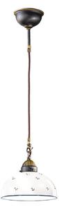 Kolarz 731.30.24 - Lampadario a sospensione con filo NONNA 1xE27/75W/230V diametro 30 cm blu