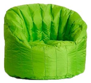 Poltrona sacco tortuga pouf poliestere 100% poliestere non sfoderabile, colore verde, rivestimento nylon