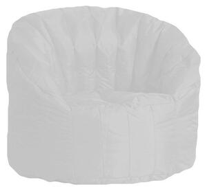 Poltrona sacco tortuga pouf poliestere 100% poliestere non sfoderabile, colore bianco, rivestimento nylon