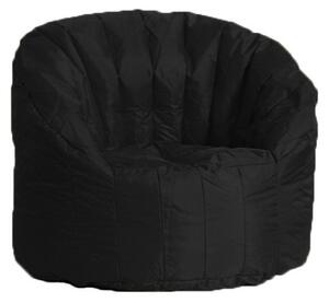 Poltrona sacco tortuga pouf poliestere 100% poliestere non sfoderabile, colore nero, rivestimento nylon