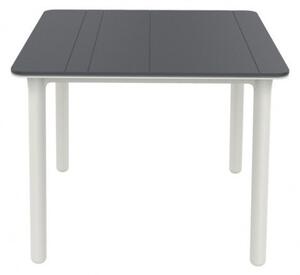 Tavolo per esterno noa in polipropilene cm 90 x 90 disponibile in tre finiture, colore grigio scuro