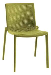 Resol sedia da giardino beekat in polipropilene struttura impilabile e disponibile in più colori, colore verde