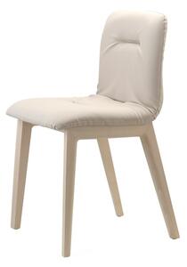 Scab design natural alice pop sedia realizzata con telaio in legno massello e scocca in tecnopolimero, colore bianco