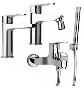 Set miscelatori bagno lavabo, bidet ed esterno vasca marca Piralla Mod. Baci