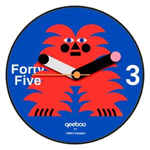 QEEBOO BY MARCO OGGIAN WALL CLOCK MAGIC SAMU