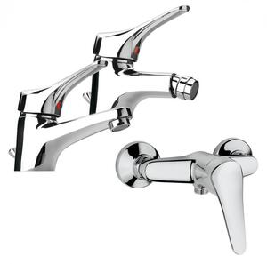 ARIEL PIRALLA - Set miscelatori bagno lavabo, bidet esterno doccia Cromo