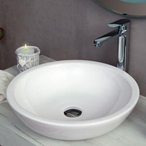 TWIST - Lavabo da appoggio in ceramica cm 47 x 47 x H 15