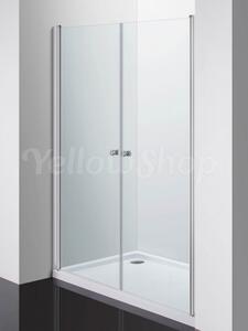 UNIQ - Porta doccia saloon cristallo temperato trasparente 6mm h 190 cm diverse misure cm 70 (da 66 a 70)