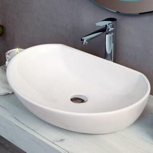 AMBIENT - Lavabo da appoggio in ceramica cm L60,5 x P41 x H15,5