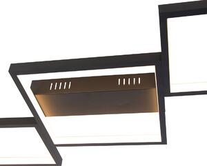 Lampada da soffitto nera con LED a 3 livelli dimmerabile a 5 luci - Lejo