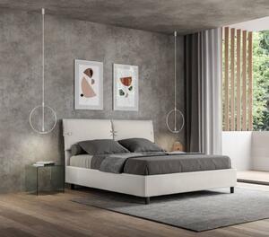 Letto matrimoniale sleeper di itamoby realizzato in italia con contenitore, colore bianco