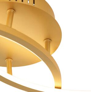 Lampada da soffitto oro 78 cm con LED 3 gradini dimmerabile - Rowin