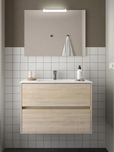 Mobile bagno moderno sospeso cm 90 in legno Noja Caledonia Completa