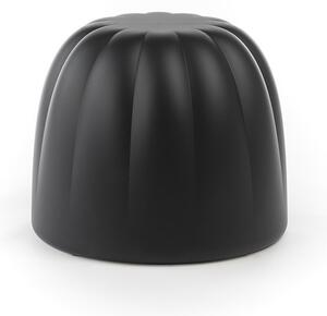 Slide pouf gelèe realizzato in morbido poliuretano adatto per interni ed esterni, colore soft black