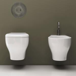 AXA CINQUE - Sanitari sospesi vaso coprivaso e bidet Made in Italy