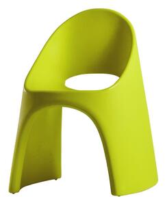 Slide sedia amélie in polietilene disponibile in molte finiture, colore lime green