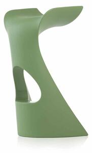 Slide koncord sgabello per interno ed esterno in polietilene realizzato in italia, colore malva green